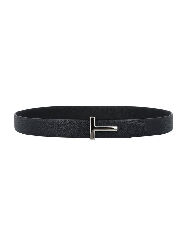 Tom Ford T Grainy Leather Belt - Men - Piano Luigi