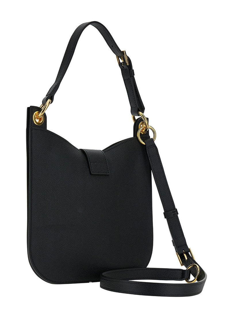 Tom Ford tara Black Handbag With T Signature Detail In Grainy Leather Woman - Women - Piano Luigi