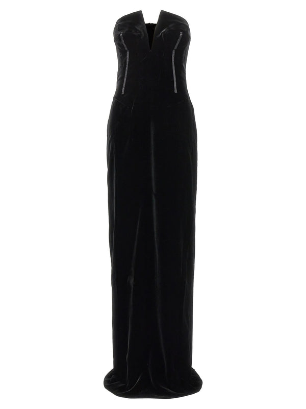 Tom Ford Velvet Evening Dress - Women - Piano Luigi