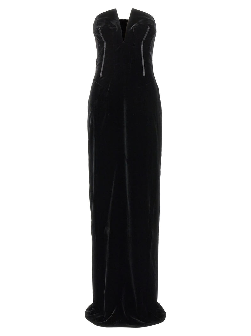 Tom Ford Velvet Evening Dress - Women - Piano Luigi