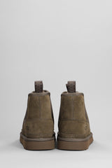 UGG Neumel Chelsea Low Heels Ankle Boots In Taupe Suede - Men - Piano Luigi