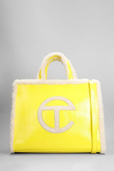 UGG Shopper Crinkle M Shoulder Bag In Yellow Leather - Women - Piano Luigi