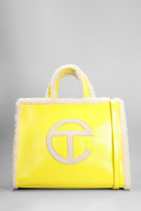 UGG Shopper Crinkle M Shoulder Bag In Yellow Leather - Women - Piano Luigi