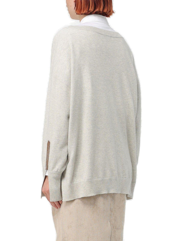 V-neck Knitted Jumper Brunello Cucinelli - Women - Piano Luigi