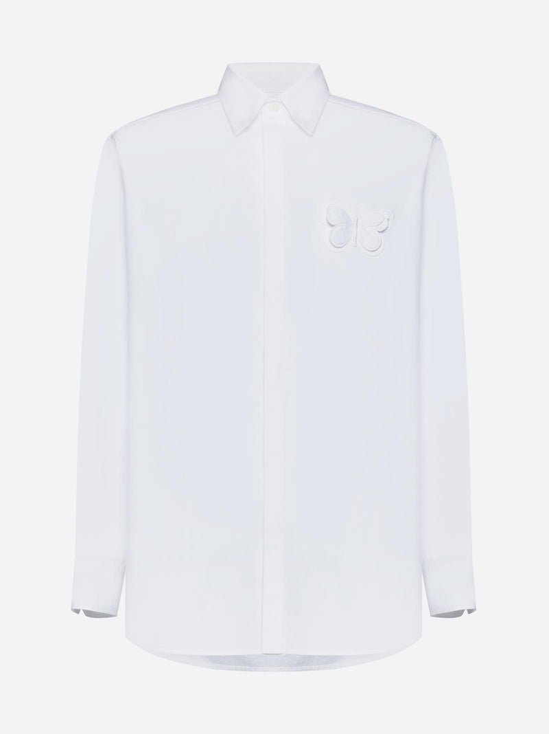 Valentino Butterfly Cotton Shirt - Men - Piano Luigi