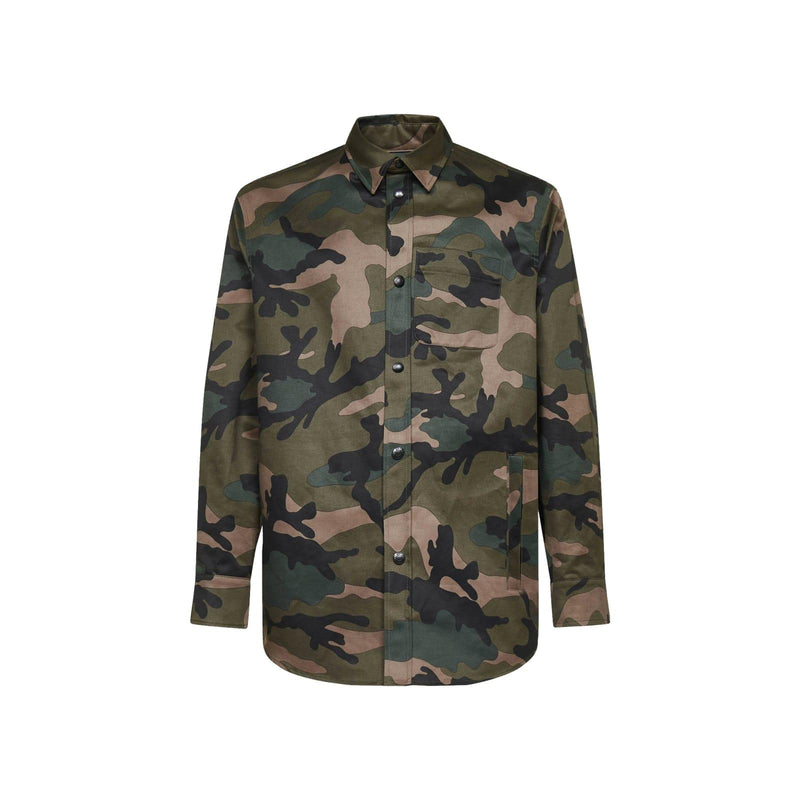 Valentino Camouflage Print Shirt - Men - Piano Luigi