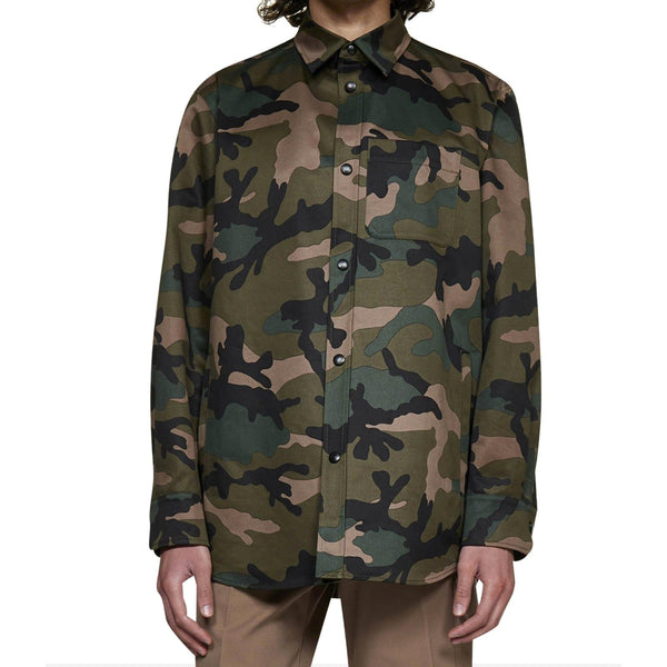 Valentino Camouflage Print Shirt - Men - Piano Luigi