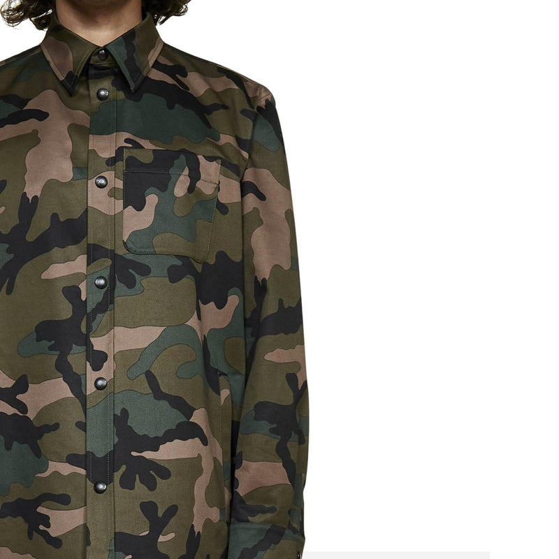 Valentino Camouflage Print Shirt - Men - Piano Luigi