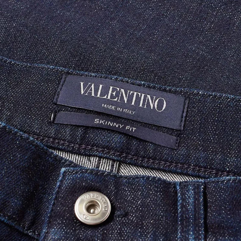 Valentino Cotton Denim Skinny Jeans - Men - Piano Luigi