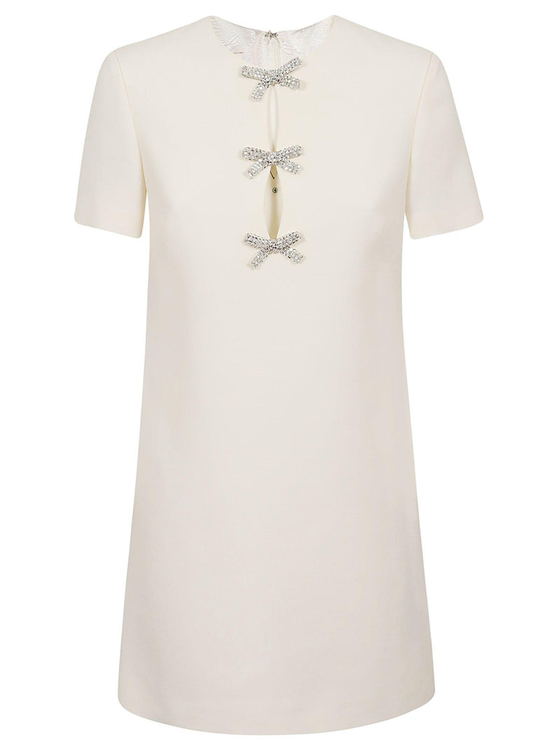 Valentino Dress Embroidered Crepe Couture - Women - Piano Luigi