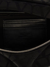 Valentino Garavani black Iconographe Belt Bag - Men - Piano Luigi