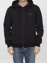 Valentino Hoodie With Toile Iconographe Hood - Men - Piano Luigi