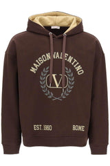 Valentino Logo Printed Drawstring Hoodie - Men - Piano Luigi