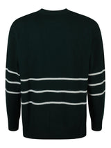 Valentino Stripe Detail Logo Sweater - Men - Piano Luigi