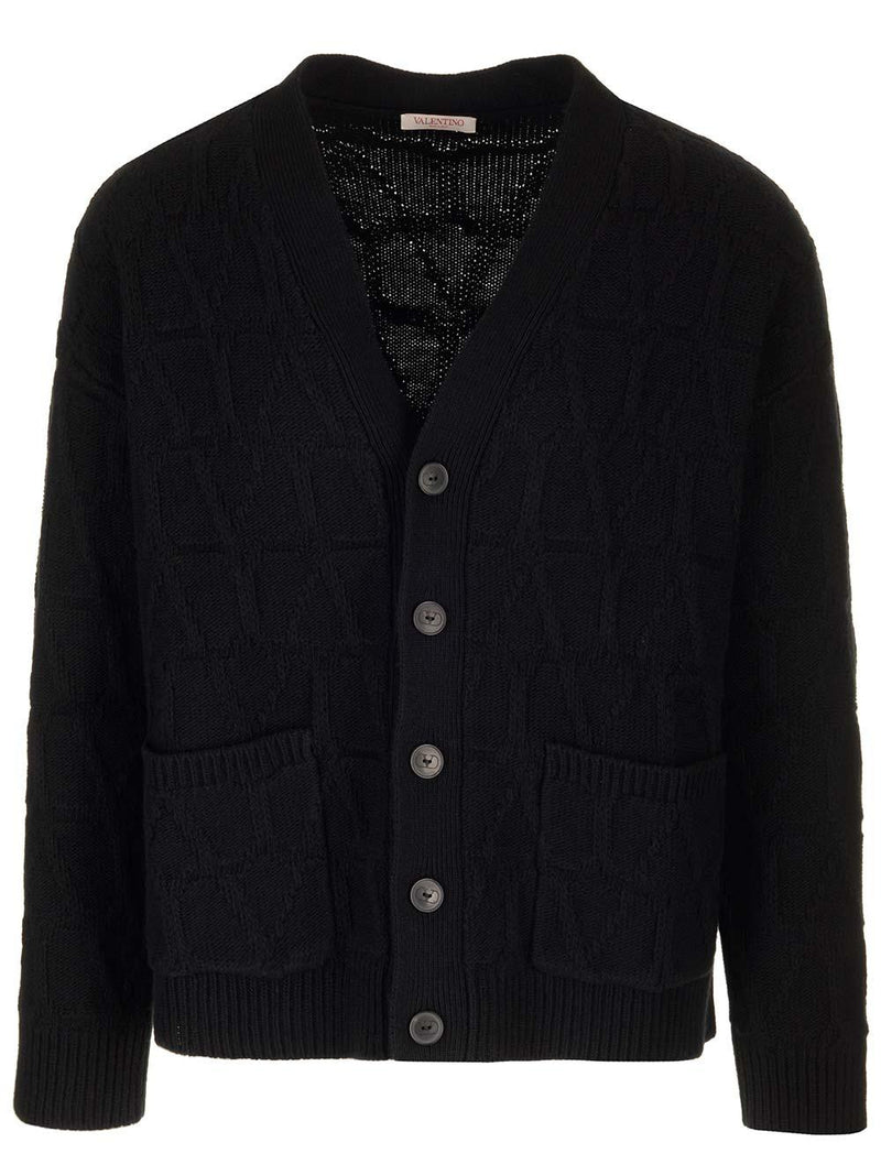 Valentino toile Iconographe Cardigan - Men - Piano Luigi