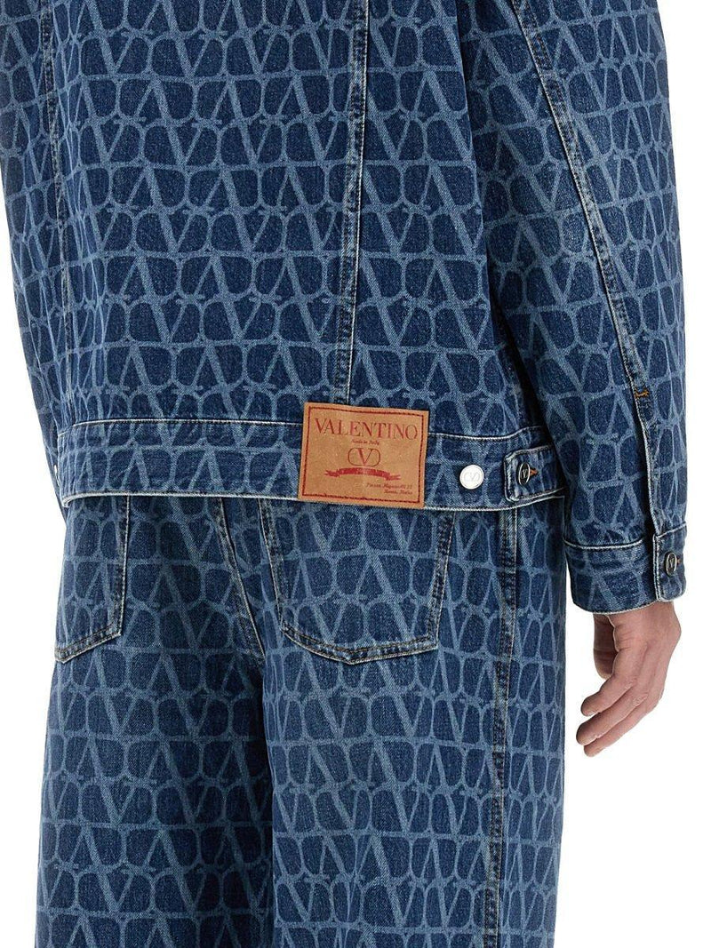 Valentino Toile Iconographe Denim Jacket - Men - Piano Luigi