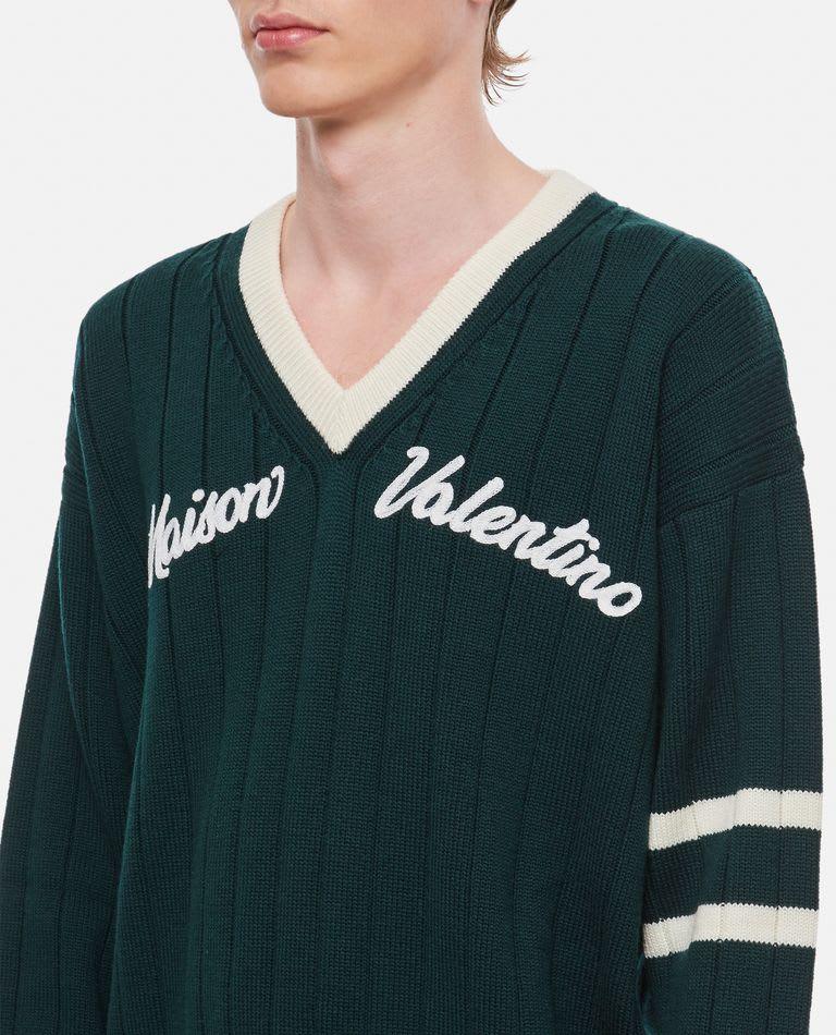 Valentino V Neck Wool Sweater - Men - Piano Luigi