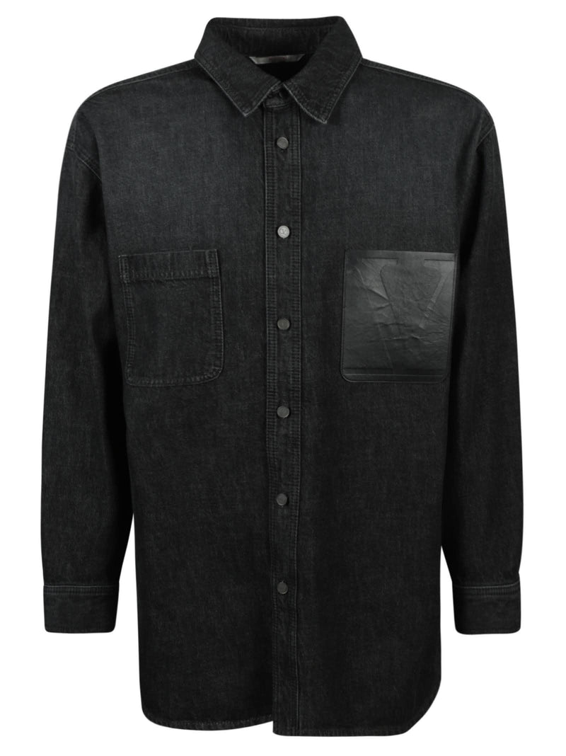 Valentino V-pocket Patched Denim Shirt - Men - Piano Luigi