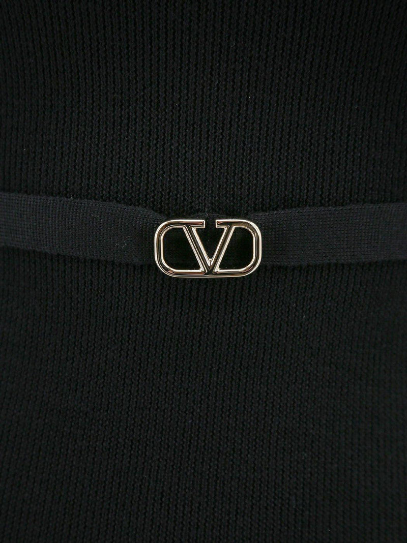 Valentino Vlogo Signature Belted Crewneck Jumper - Women - Piano Luigi