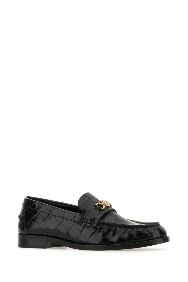 Versace 20mm Calf Leather Loafers - Women - Piano Luigi