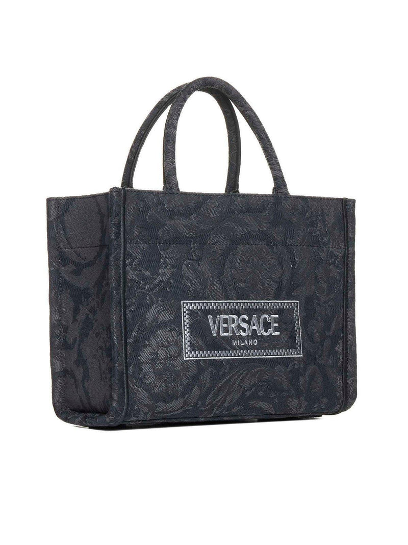 Versace All-over Floral Motif Top Handle Bag - Women - Piano Luigi