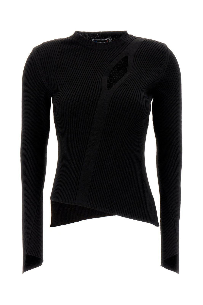 Versace Asymmetric Knitted Jumper - Women - Piano Luigi