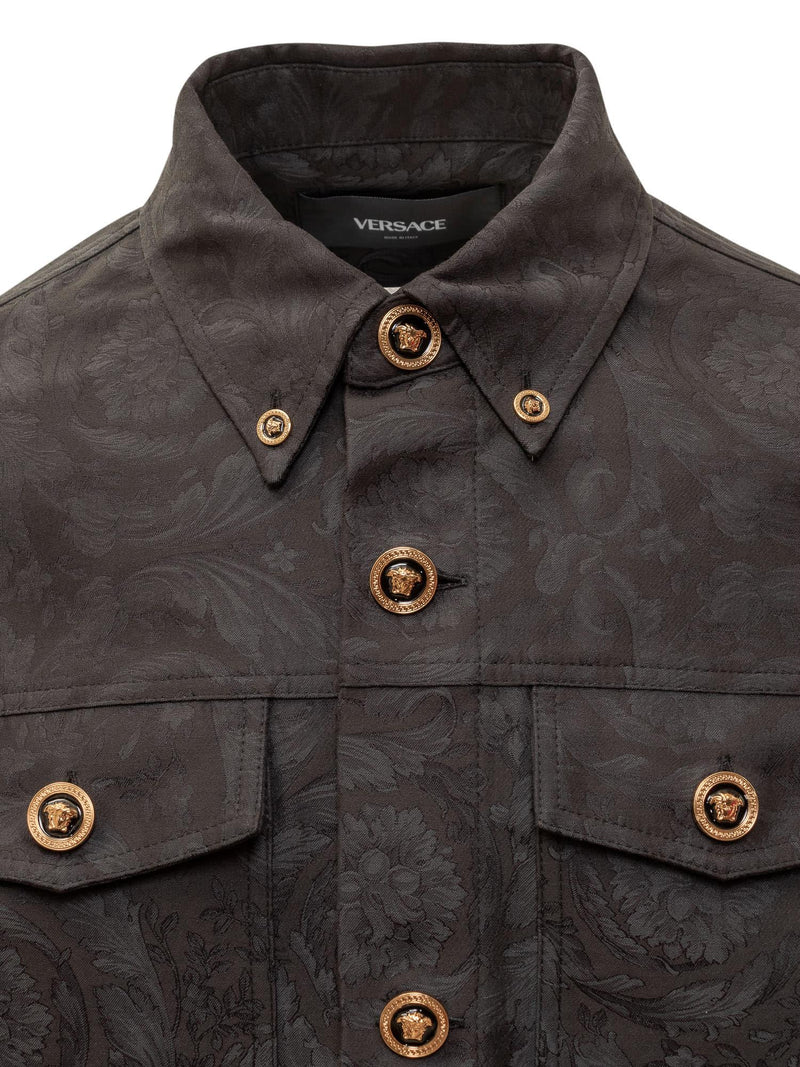 Versace Barocco Jacquard Shirt - Men - Piano Luigi