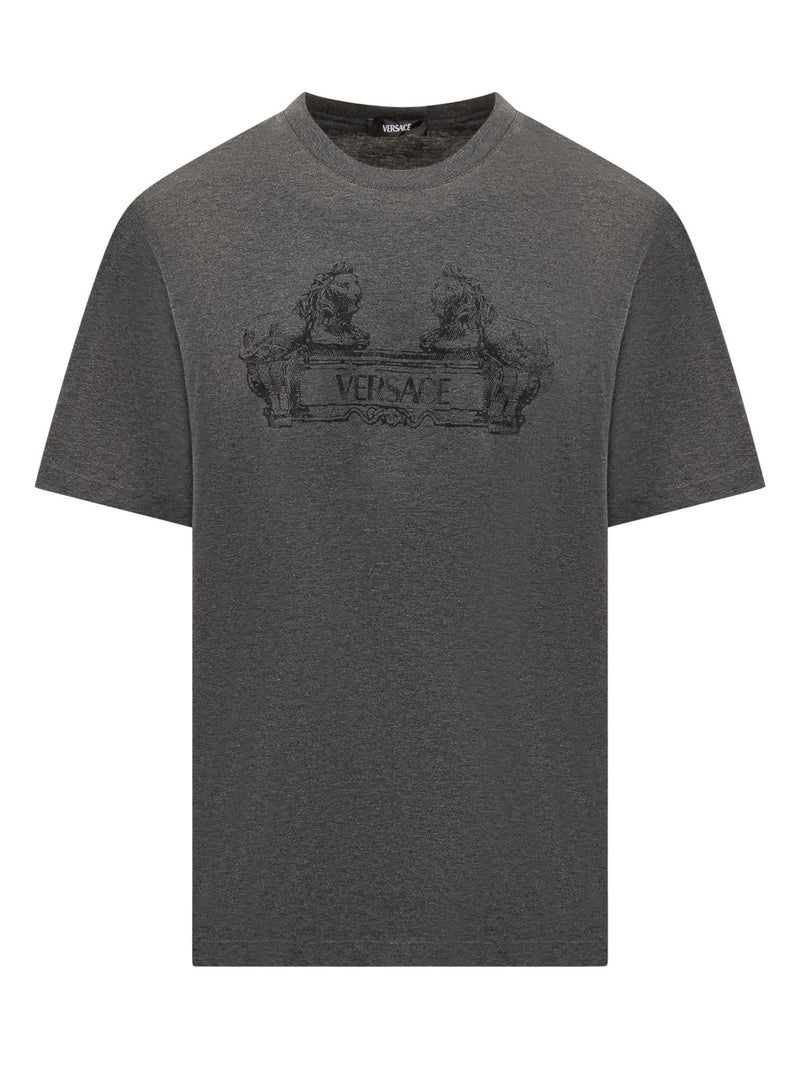 Versace Cartouche Printed T-shirt - Men - Piano Luigi