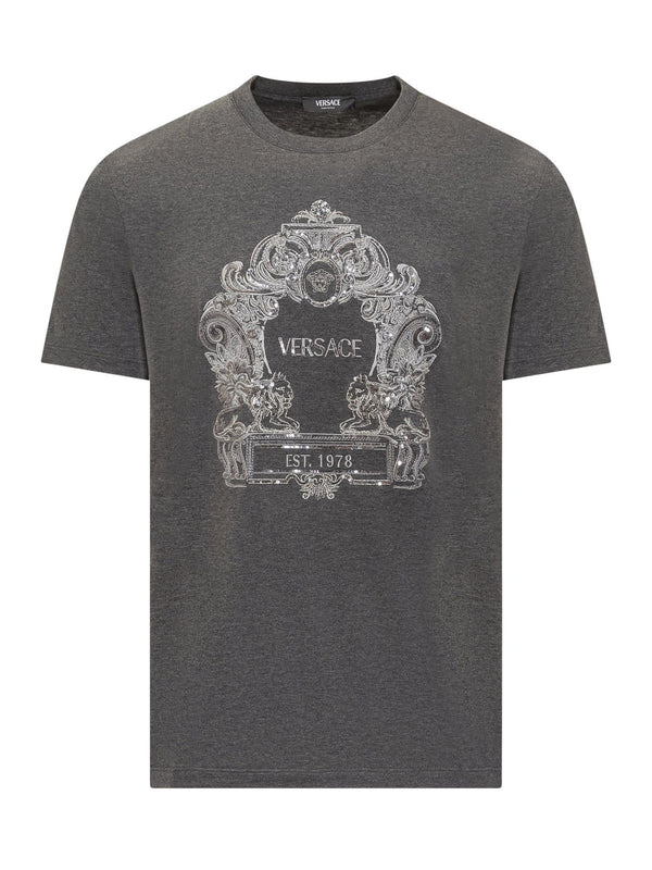 Versace Cartouche Sequins T-shirt - Men - Piano Luigi