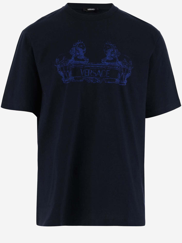 Versace Cotton T-shirt With Logo - Men - Piano Luigi