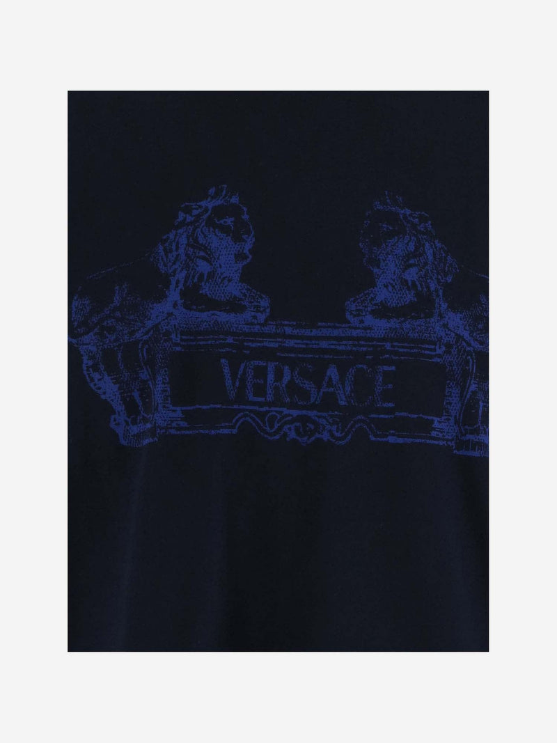 Versace Cotton T-shirt With Logo - Men - Piano Luigi