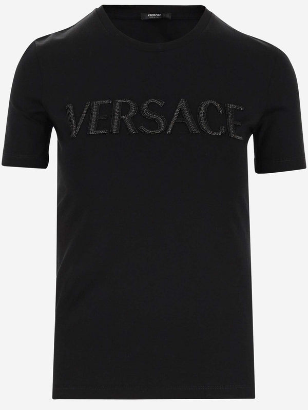 Versace Cotton T-shirt With Logo - Women - Piano Luigi