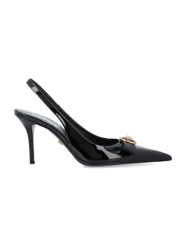 Versace Gianni Ribbon Mid Slingback Pumps - Women - Piano Luigi