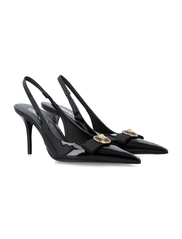 Versace Gianni Ribbon Mid Slingback Pumps - Women - Piano Luigi