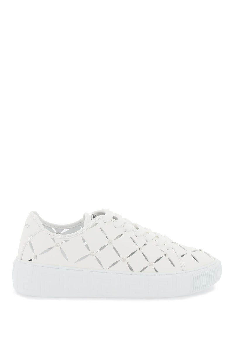 Versace Greca Cut-out Sneakers - Men - Piano Luigi