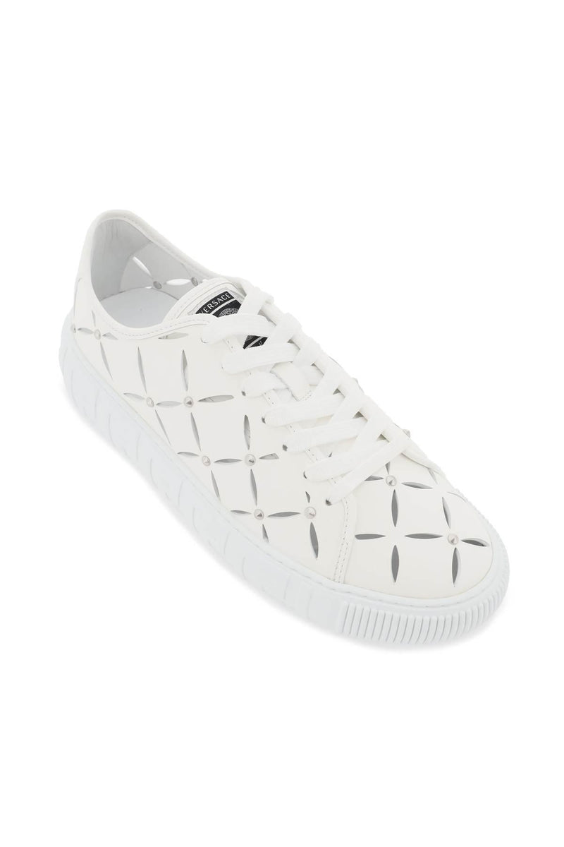 Versace Greca Cut-out Sneakers - Men - Piano Luigi