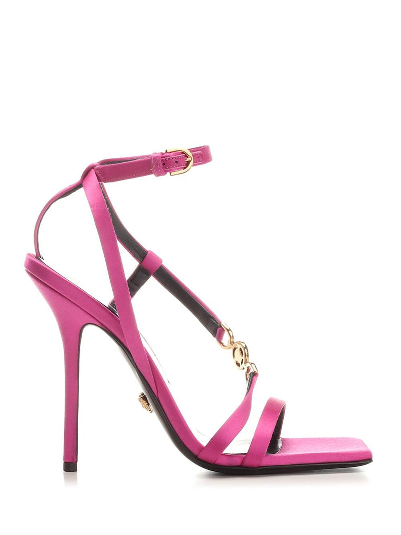 Versace High Heel Satin Sandals - Women - Piano Luigi