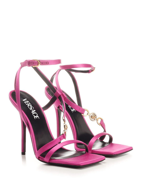 Versace High Heel Satin Sandals - Women - Piano Luigi