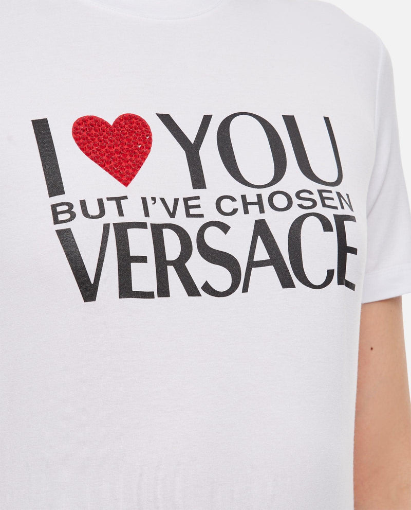 Versace I Love You Jersey T-shirt - Women - Piano Luigi
