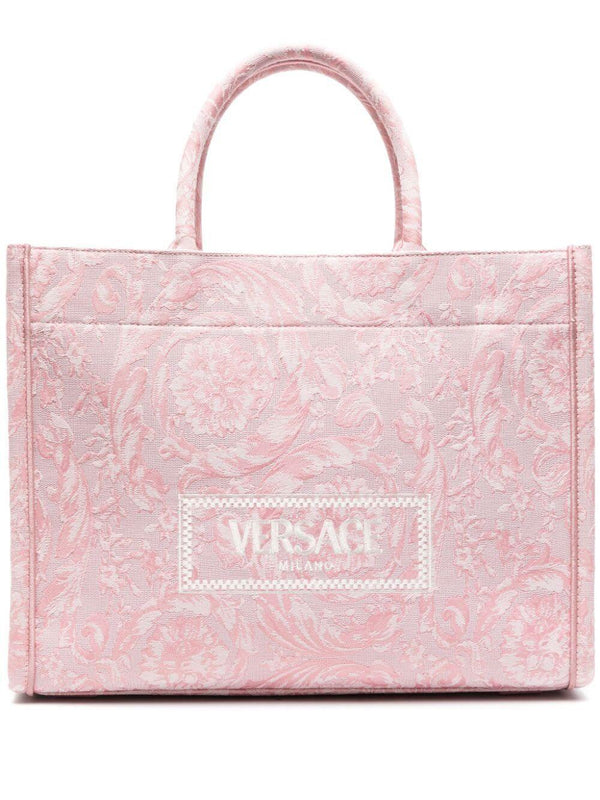 Versace Large Tote Embroidery Jacquard - Women - Piano Luigi