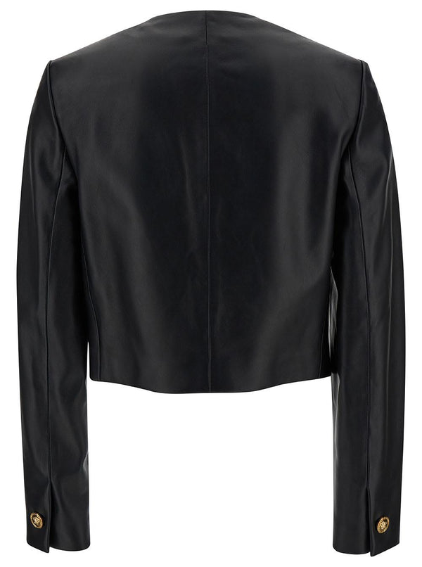 Versace Leather Jacket - Women - Piano Luigi