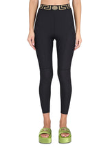 Versace Leggings Con Logo barocco/medusa - Women - Piano Luigi