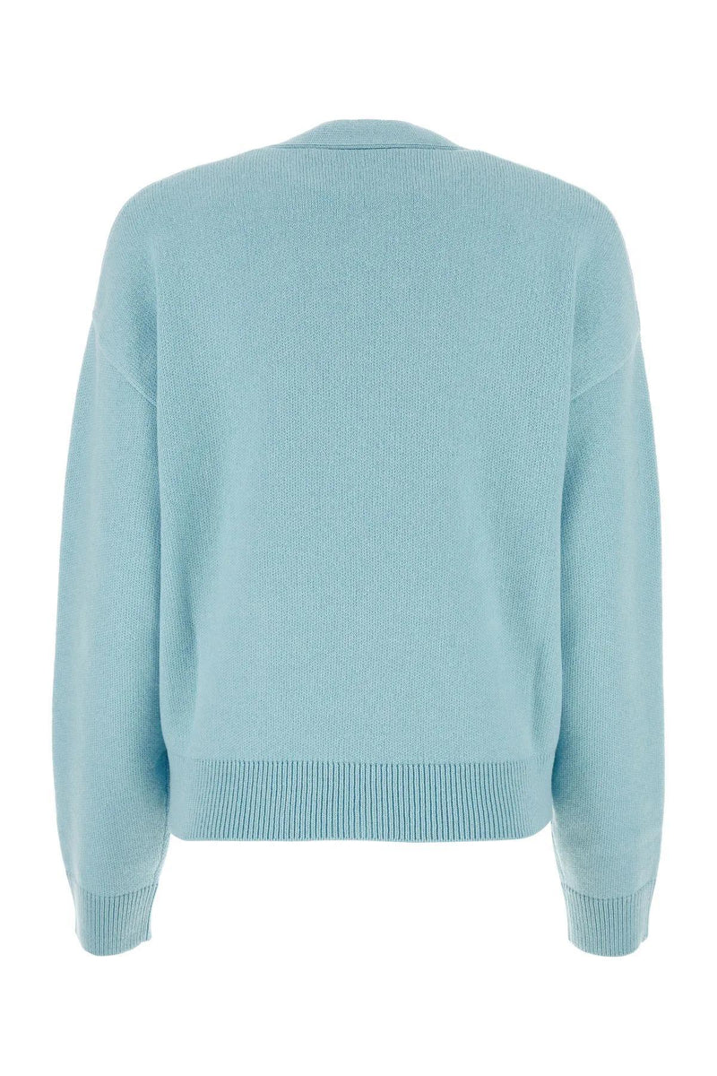 Versace Light Blue Cashmere Cardigan - Women - Piano Luigi