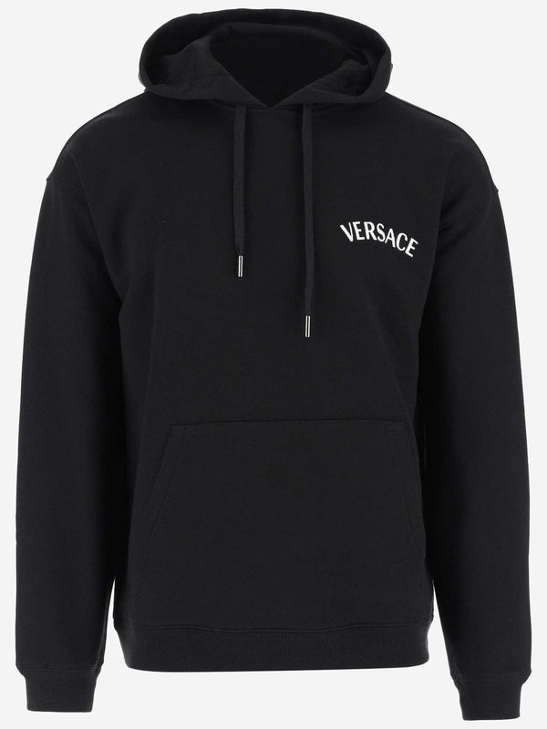 Versace Logo Cotton Hoodie - Men - Piano Luigi