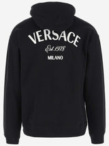 Versace Logo Cotton Hoodie - Men - Piano Luigi