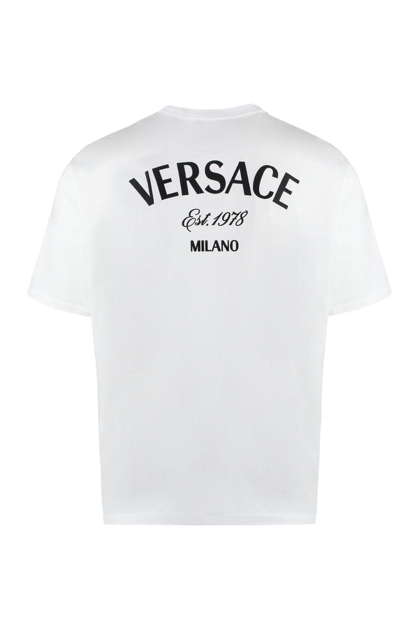 Versace Logo Cotton T-shirt - Men - Piano Luigi