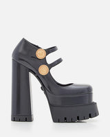 Versace Mary Jane Leather Platform Heels - Women - Piano Luigi