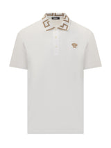 Versace Medusa With Greca Jacquard Polo Shirt - Men - Piano Luigi