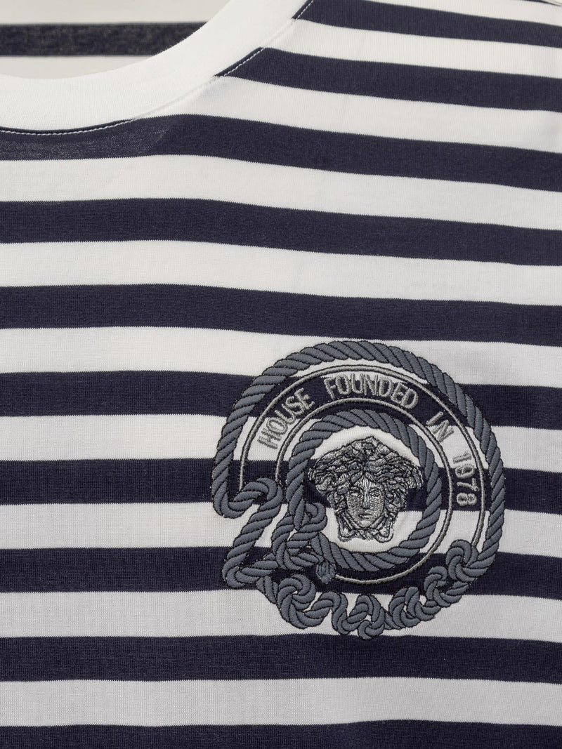 Versace Nautical Stripe T-shirt - Men - Piano Luigi