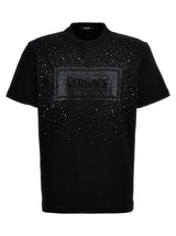 Versace Rhinestone Logo T-shirt - Men - Piano Luigi